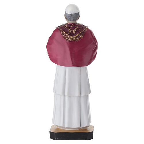 Statue Pape Léon XIV résine 20 cm peinte 4