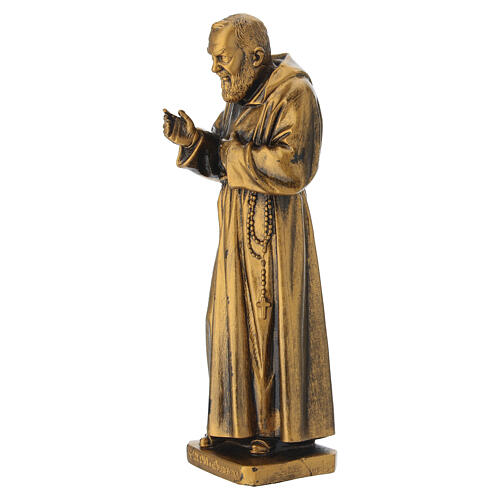 Saint Pio of Pietrelcina PVC statue, copper-coloured, 7.1 in 2