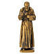 San Pio da Pietrelcina statua in PVC color rame 18 cm s1