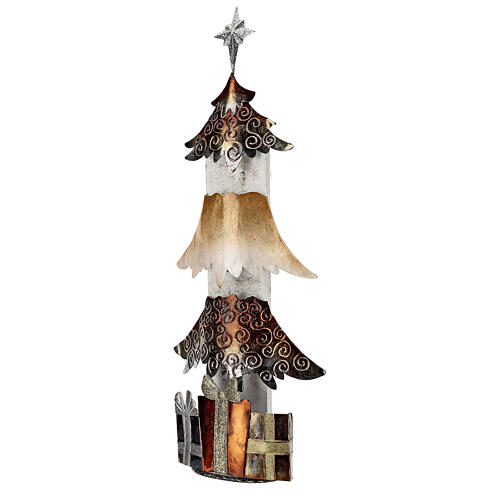 Metal Christmas tree with presents h 62 cm 3