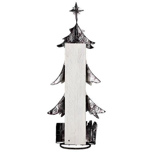 Sapin de Noël avec cadeaux métal h 62 cm 5