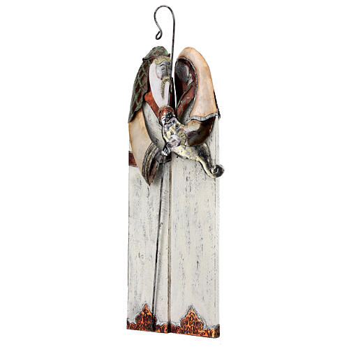 Stylized Holy Family metal statue h 60 cm 3