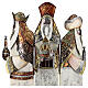 Tres Reyes Magos estilizados estatua metal h 57 cm s2