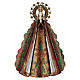 Statue Sainte Vierge auréole étoiles couronne métal h 51 cm s1
