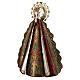 Statua Madonna aureola stelle corona metallo h 51 cm s4