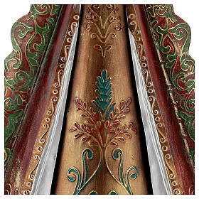 Imagem Nossa Senhora com auréola de estrelas e coroa metal, altura 51 cm s3