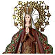 Mary statue with gold metal star halo, h 51 cm s2