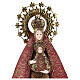 Virgen con Niño rojo oro estatua metal h 57 cm s2