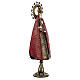 Madonna con Bambino rosso oro statua metallo h 57 cm s4