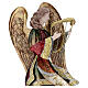 Anioł muzykant z lirą, metal h 36 cm s2