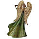 Angel statue musician with lyre metal 36 cm s5