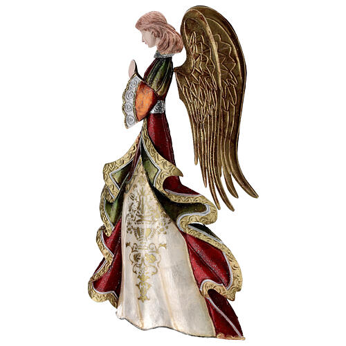 Betender Engel aus Metall, 36 cm 4