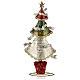 Árbol navidad cintas tricolores estatua metal 45 cm s1