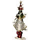 Árbol navidad cintas tricolores estatua metal 45 cm s3
