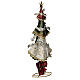 Albero natale nastri tricolore statua metallo 45 cm s4