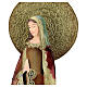 Mary statue in red and gold, metal h 52 cm s2