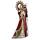 Holy Family figurine in metal red with staff notes 30x15x10 cm s4