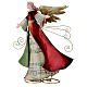 Anioł z pergaminem, stylizowana figurka z metalu h 28 cm s1