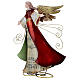Anioł z pergaminem, stylizowana figurka z metalu h 28 cm s4