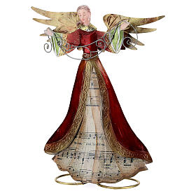 Anjo braços abertos com partitura 28 cm s3
