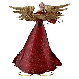 Angel with open arms metal statue, 28 cm s5