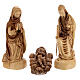 Nativity Scene with 14 characters of 20 cm Palestinian olive wood with music box 45x65x35 cm s4