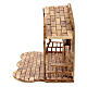 Capanna Natività 14 statue 20 cm carillon legno ulivo Palestina 45x65x35 cm s13