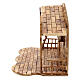 Stable with Nativity Scene 14 figurines of 20 cm average height with music box Palestine olive wood 45x65x35 cm s12