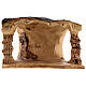Cabana Natividade tronco madeira de oliveira 11 figuras 10 cm Belém 20x32x18 cm s7