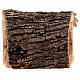 Cabaña corteza Natividad 3,5 cm estilizada madera olivo Belén 10x10x5 cm s4