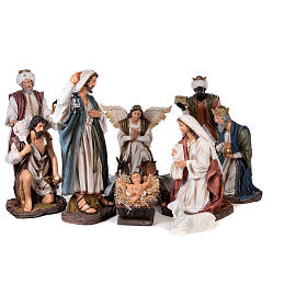 Complete nativity in resin 90 cm set 11 statues