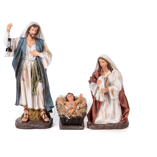 Complete nativity in resin 90 cm set 11 statues 2