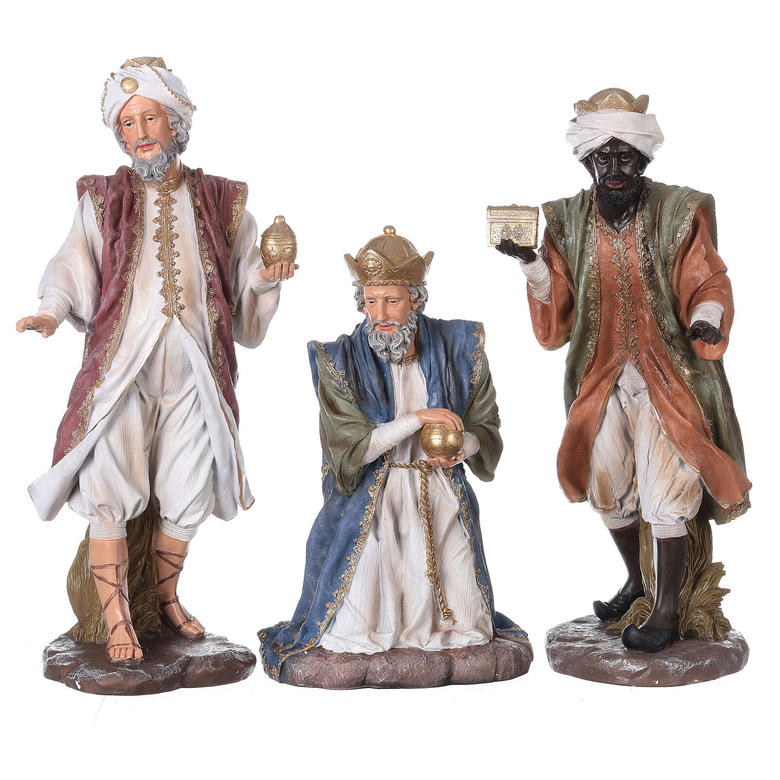 Nativity Scene 11 statues in painted resin 60 cm. online sales on