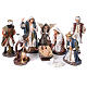 Resin Nativity Scene with 11 painted figurines of 60 cm average height s1