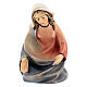 Holy Mary, stylised wooden Nativity Scene of 14 cm, Val Gardena s1