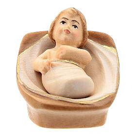 Baby jesus for stylised Nativity scene 14 cm Val Gardena