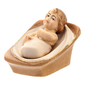 Baby jesus for stylised Nativity scene 14 cm Val Gardena