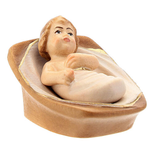 Baby jesus for stylised Nativity scene 14 cm Val Gardena 3