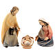 Holy Family for stylized Nativity Scene of 14 cm Val Gardena wood s1