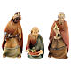 Set aus drei Krippenfiguren drei heiligen Könige aus Holz Grödnertal, 14 cm s1
