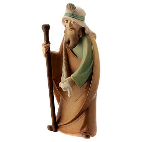 Camel handler for stylized Nativity Scene 14 cm Val Gardena wood