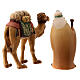 Camelo com cameleiro para presépio madeira Val Gardena estilizado com figuras altura média 14 cm s2