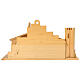 Stable for stylized Nativity Scene 14 cm with tower 80x35x35 cm Val Gardena wood s6