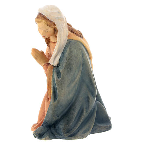 Virgem Maria figura madeira para presépio Val Gardena Raffaello com personagens altura média 15 cm 2