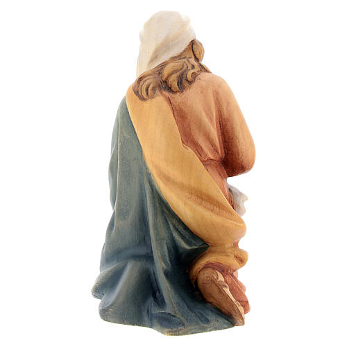 Virgem Maria figura madeira para presépio Val Gardena Raffaello com personagens altura média 15 cm 4