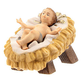 Baby Jesus feeder Nativity scene 15 cm wood Val Gardena
