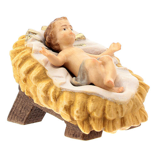 Baby Jesus feeder Nativity scene 15 cm wood Val Gardena 3