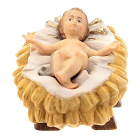 Dzieciątko ze żłóbkiem do szopki Raffaello 15 cm, Valgardena