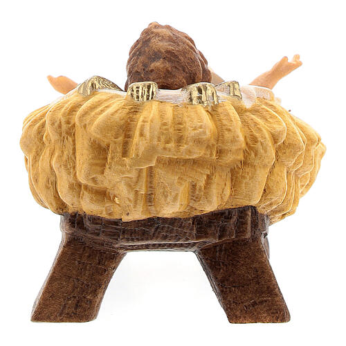 Dzieciątko ze żłóbkiem do szopki Raffaello 15 cm, Valgardena 4