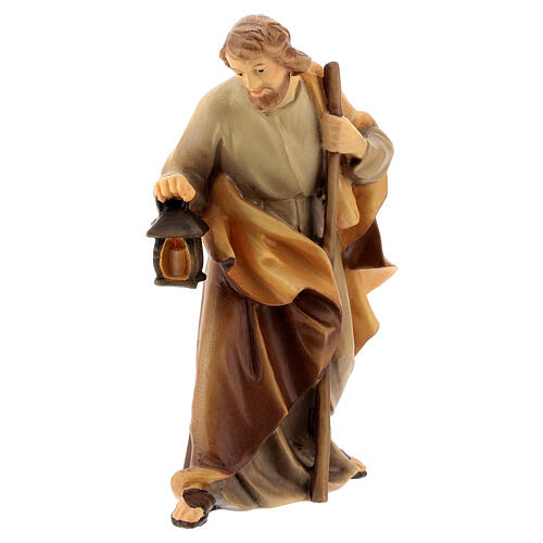 Sagrada Família para presépio Val Gardena Raffaello madeira pintada com figuras altura média 15 cm 2